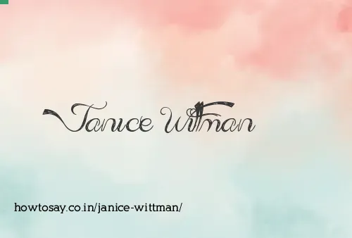 Janice Wittman