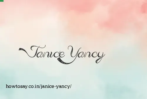 Janice Yancy