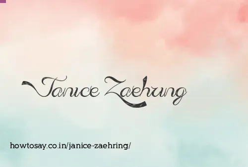 Janice Zaehring