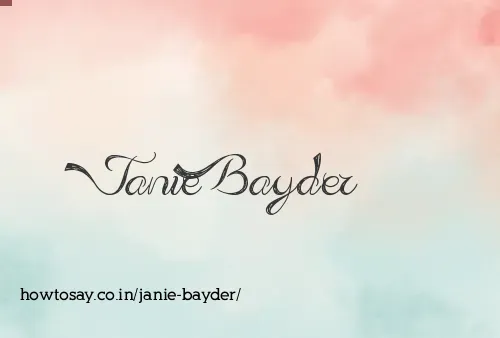 Janie Bayder