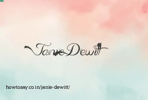Janie Dewitt