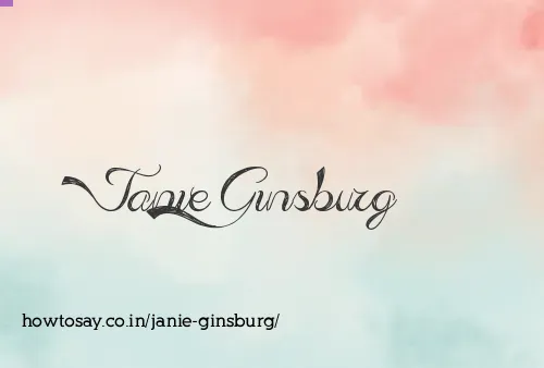 Janie Ginsburg