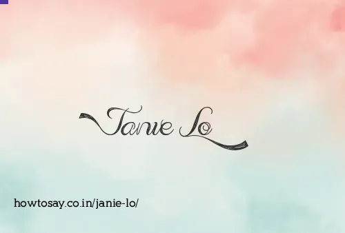 Janie Lo