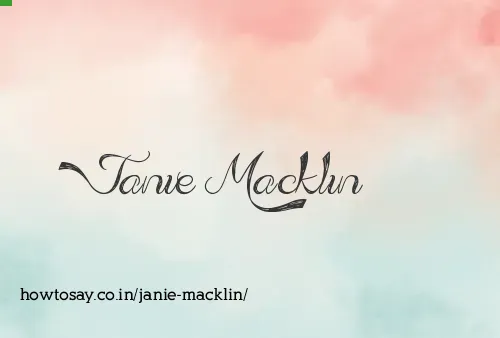 Janie Macklin