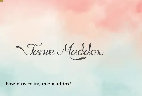 Janie Maddox
