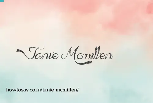 Janie Mcmillen