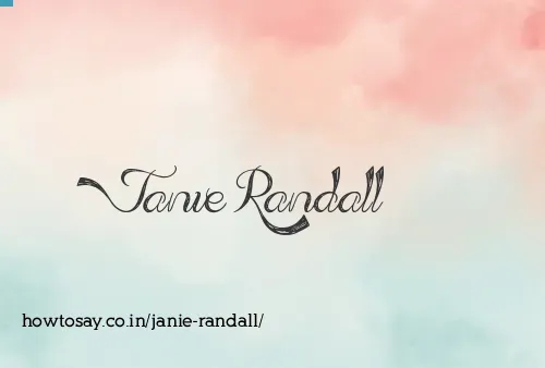 Janie Randall