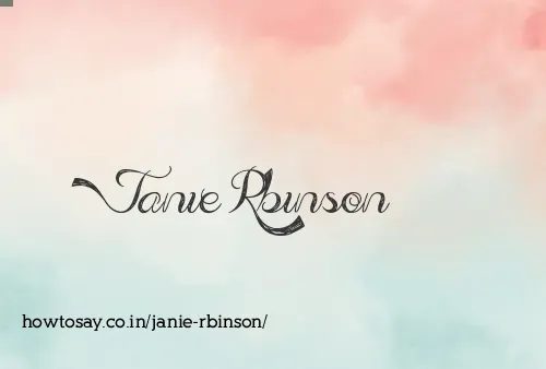 Janie Rbinson