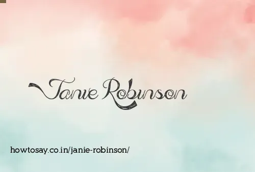 Janie Robinson