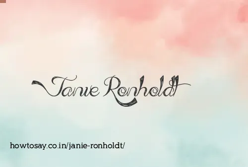 Janie Ronholdt