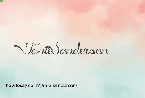 Janie Sanderson