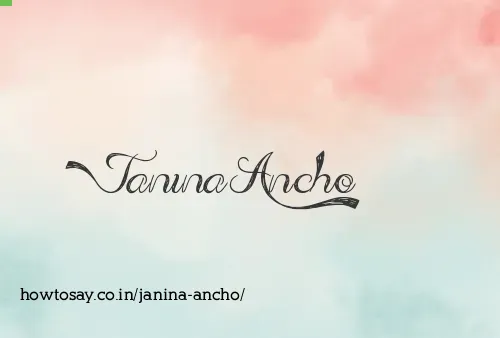 Janina Ancho