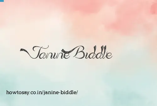 Janine Biddle