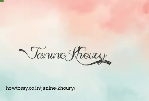 Janine Khoury