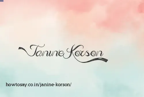 Janine Korson