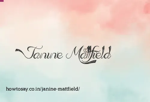 Janine Mattfield