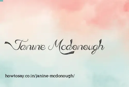 Janine Mcdonough