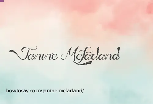 Janine Mcfarland
