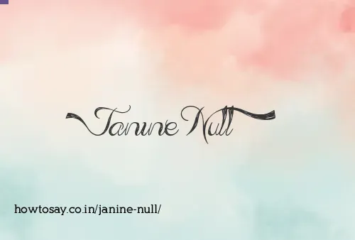 Janine Null