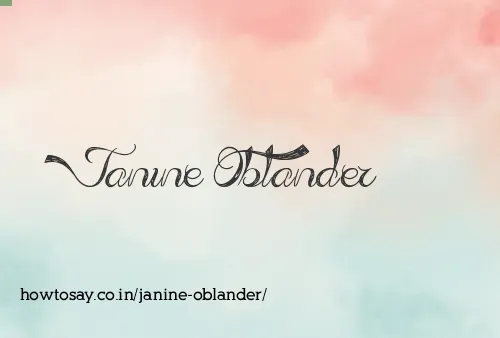 Janine Oblander