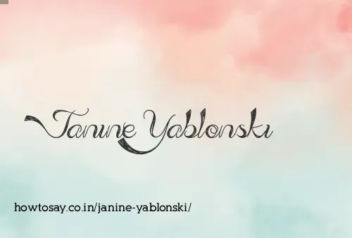 Janine Yablonski