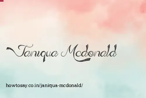 Janiqua Mcdonald