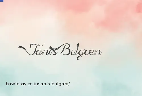 Janis Bulgren