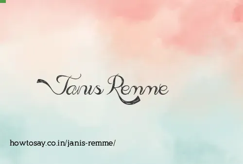 Janis Remme