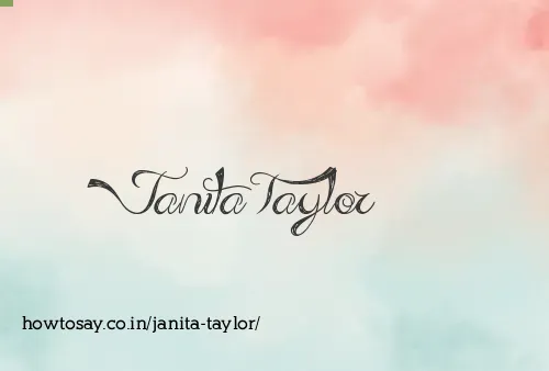 Janita Taylor