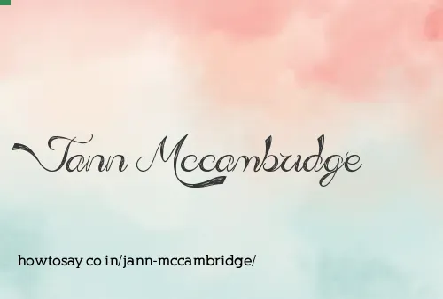 Jann Mccambridge