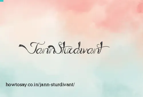 Jann Sturdivant