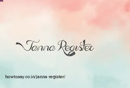 Janna Register