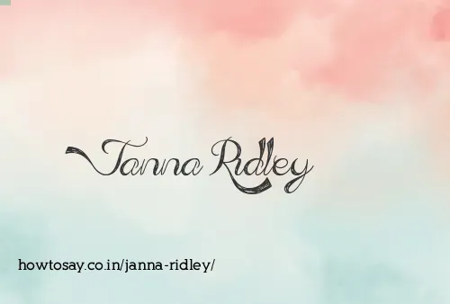 Janna Ridley