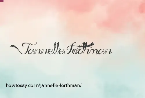 Jannelle Forthman