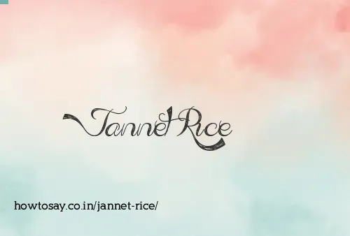 Jannet Rice