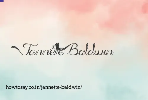 Jannette Baldwin