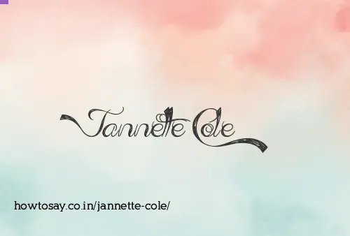 Jannette Cole