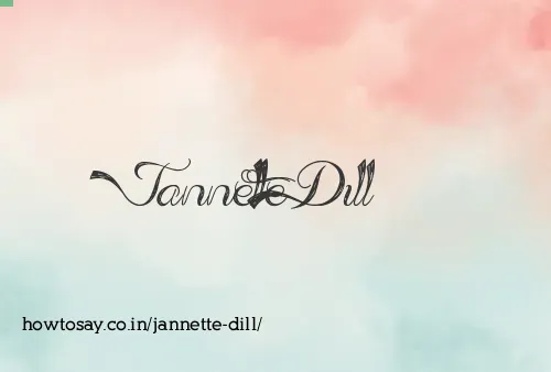 Jannette Dill