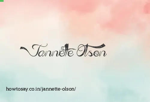Jannette Olson