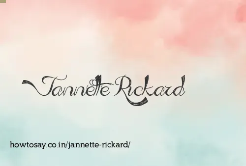 Jannette Rickard