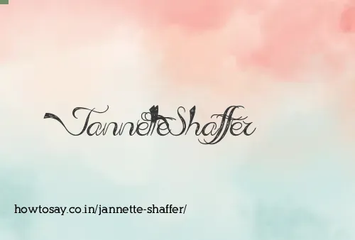 Jannette Shaffer