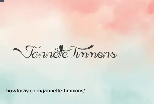 Jannette Timmons