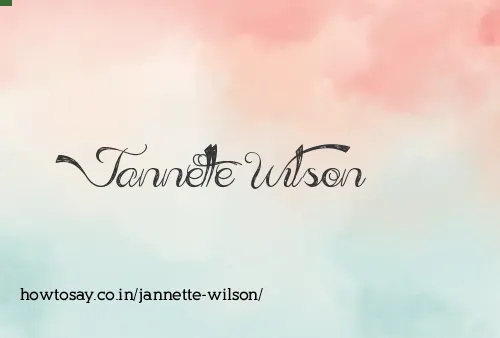Jannette Wilson