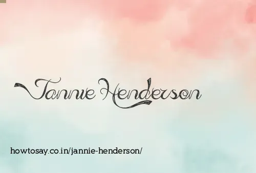Jannie Henderson