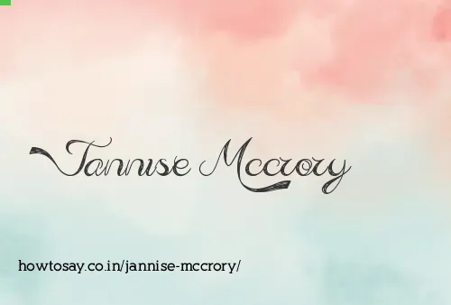 Jannise Mccrory