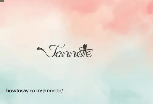 Jannotte
