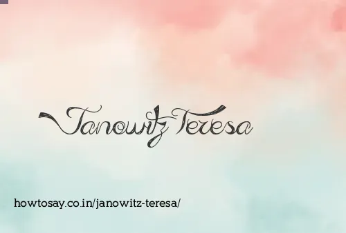 Janowitz Teresa