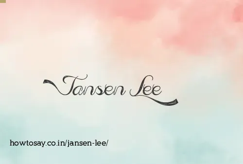 Jansen Lee