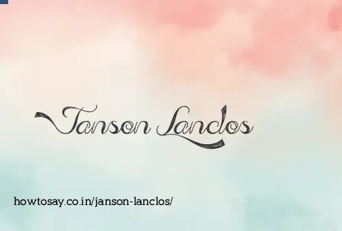 Janson Lanclos