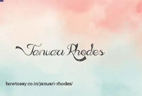 Januari Rhodes